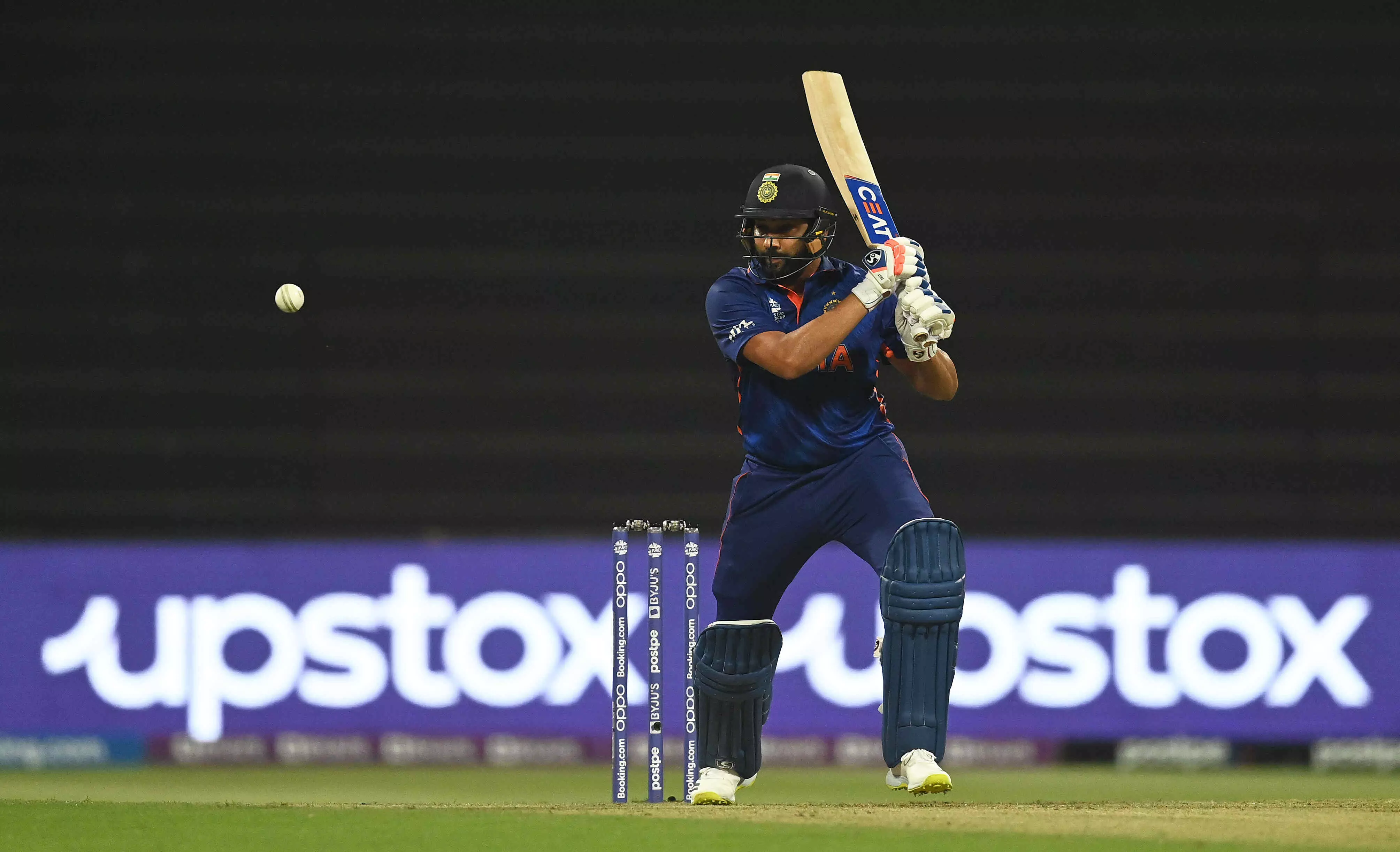Rohit Sharma got off the blocks pretty early tonight and looked to be in his element [Source: ICC]