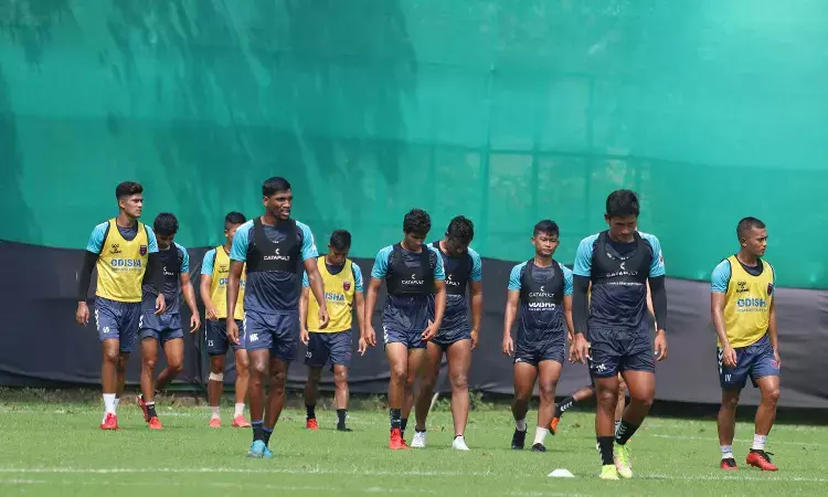 Odisha FC team at a practice Odisha FC team at a practice