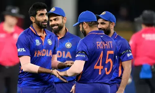 Indian team against Namibia at T20 World Cup (Source: T20 World Cup/Twitter)