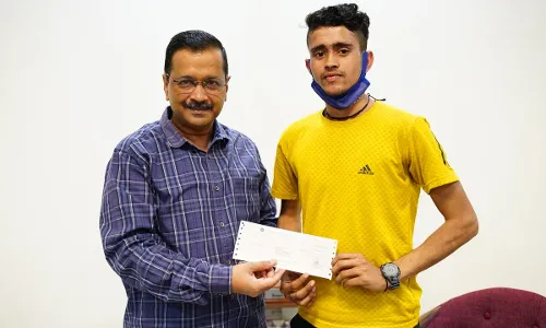 Arvind Kejriwal announces Rs 3 lakh assistance to Delhi state athlete Lokesh
