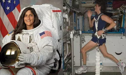 Astronaut Sunita Williams ran a triathlon from space in 2012