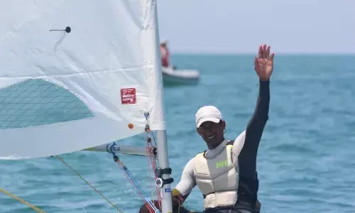Indian Olympic sailor Vishnu Saravanan (Source: SAI/Twitter) Indian Olympic sailor Vishnu Saravanan (Source: SAI/Twitter)