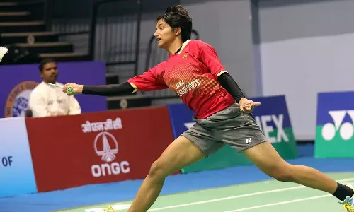 Badminton player Mughdha Agrey