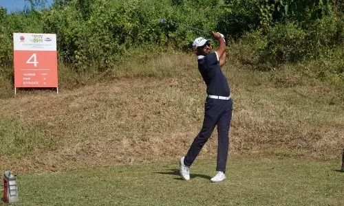 Golfer Yuvraj Singh Sandhu at Indian Oil Servo Masters (Source: PGTI/Twitter)