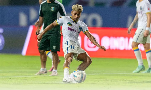 Kerala Blasters to miss Rahul KP; (Image Source ISL)