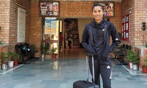 Indian athlete Hima Das (Source: Hima Das/Twitter)