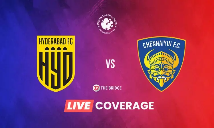 ISL 2021-22 LIVE: Hyderabad FC vs Chennaiyin FC ISL 2021-22 LIVE: Hyderabad FC vs Chennaiyin FC