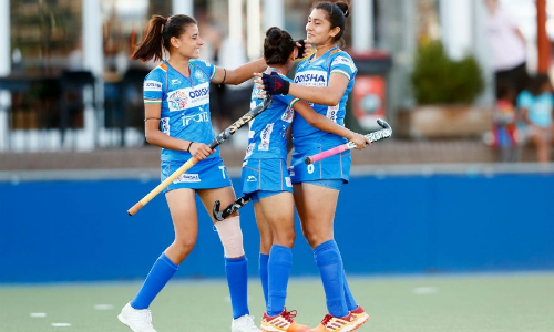 India womens junior hockey team in action (Source: Mykhel)