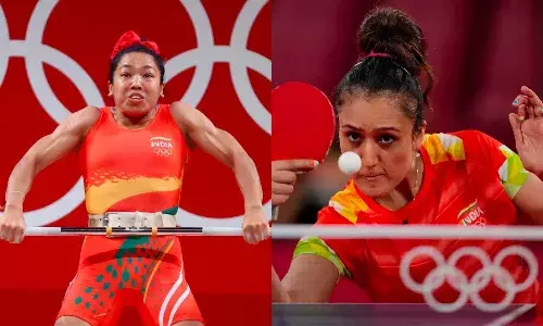 Mirabai Chanu and Manika Batra