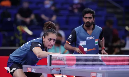 Manika Batra and Sathiyan Gnanasekaran