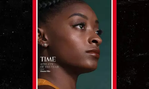 Simone Biles as the Athlete of the Year for TIME magazine