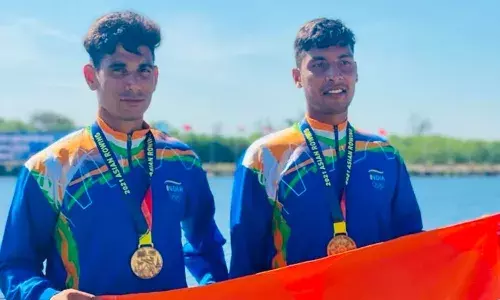 Arjun and Ravi bag gold medal at the 2021 Asian Rowing Championships