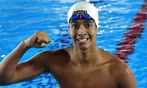 Indian Olympic swimmer Srihari Nataraj (Source: Sports Arena/Twitter)