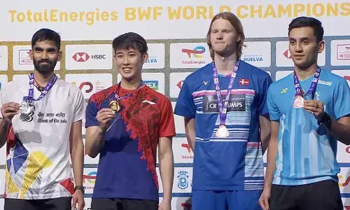 PHOTOS: Kidambi Srikanth wins silver, Lakshya Sen wins bronze at Badminton World Championships