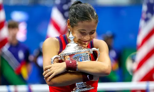 Emma Raducanu after winning the US Open 2021 title Emma Raducanu after winning the US Open 2021 title