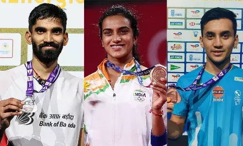 Kidambi Srikanth, P V Sindhu and Lakshya Sen