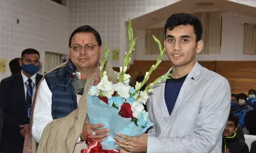 Uttarakhand CM honours shuttler Lakshya Sen