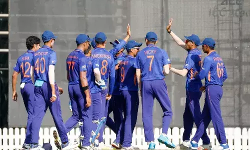 India U-19 cricket team at Asia Cup (Source: BCCI)