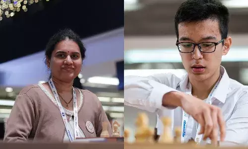 Indian GM Koneru Humpy and World Rapid Chess Champion Nodirbek Abdusattorov