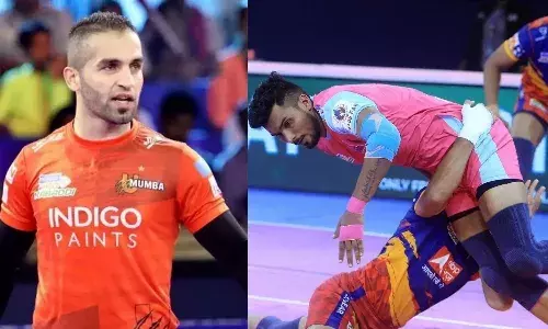 Fazel Atrachali U Mumba Arjun Deshwal Jaipur Pink Panthers