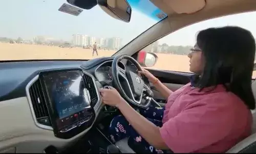Paralympics pathbreaker Bhavina Patel drives her customized car: Watch