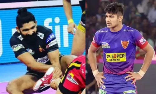 Ruturaj Koravi Telugu Titans Naveen Goyat Dabang Delhi