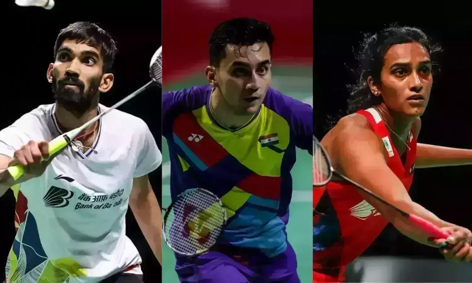 Kidambi Srikanth, Lakshya Sen and PV Sindhu Badminton