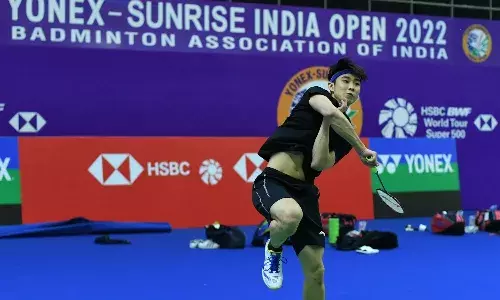 World Champion Loh Kean Yew at the India Open 2022
