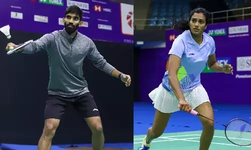 Kidambi Srikanth and P V Sindhu Badminton