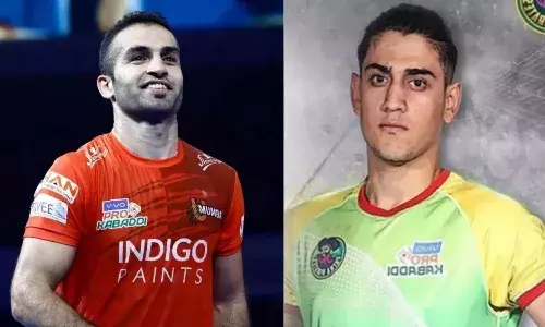 Fazel Atrachali U Mumba and Mohammadreza Chiyaneh Patna Pirates