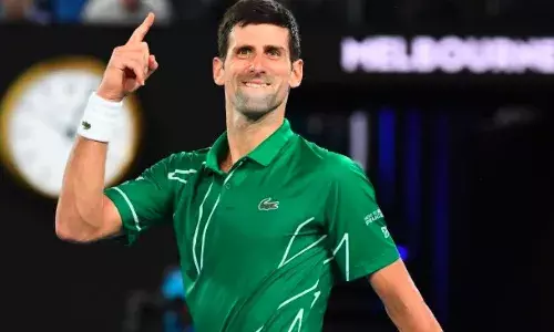 Novak Djokovic at the 2020 Australian Open Novak Djokovic at the 2020 Australian Open