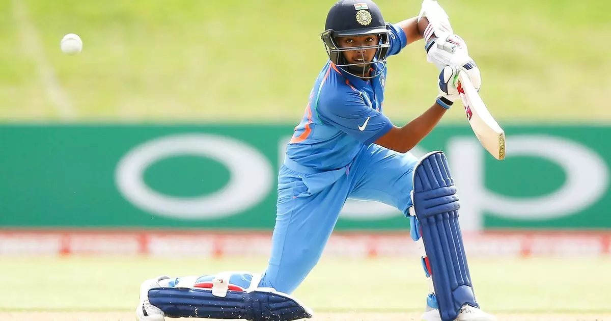 Prithvi Shaw at the Under 19 World Cup(source-scroll)