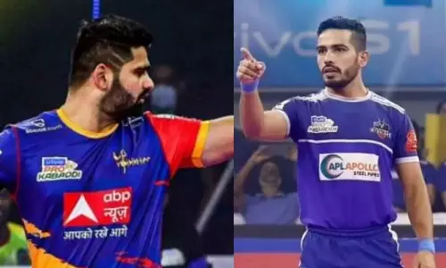 Pardeep Narwal UP Yoddha Vikas Kandola Haryana Steelers