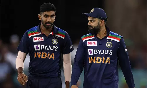 Jasprit Bumrah and Virat Kohli Cricket