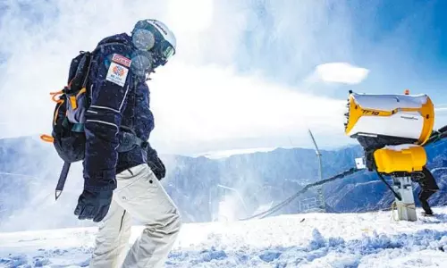 China uses fake artificial snow for beijing winter olympics environment