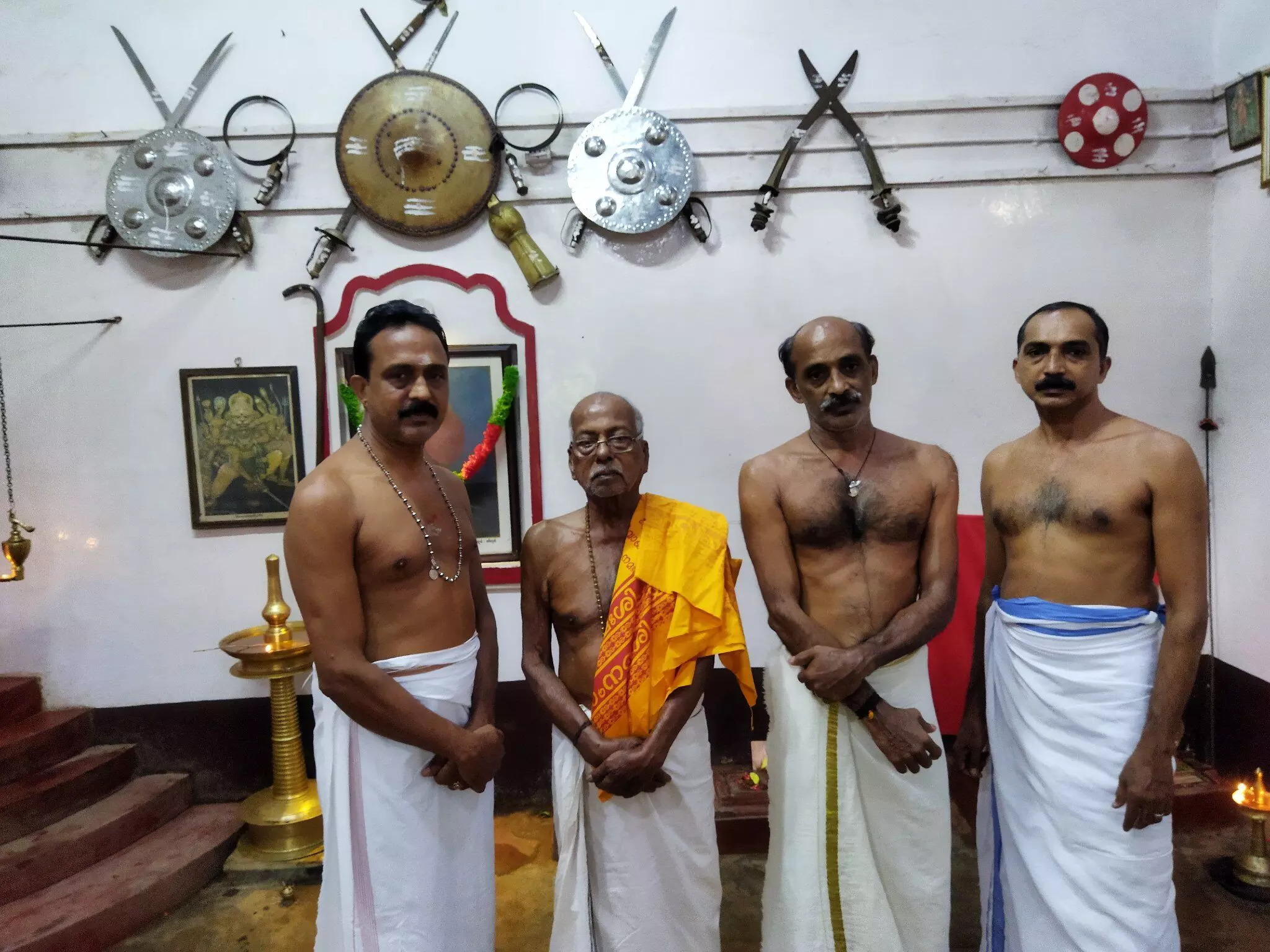 Unni Gurukkal (Second from left) (Source: The Indian Express)