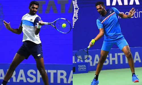 Prajnesh Gunneswaran and Arjun Kadhe Tennis