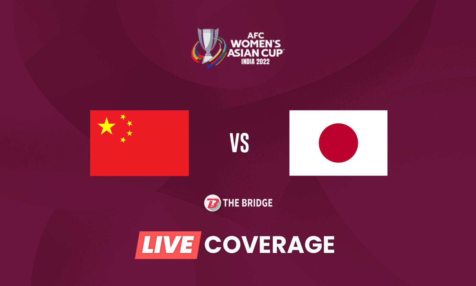 China vs Japan LIVE AFC Womens Asian Cup 2022 Goals, Results, Update and Blog