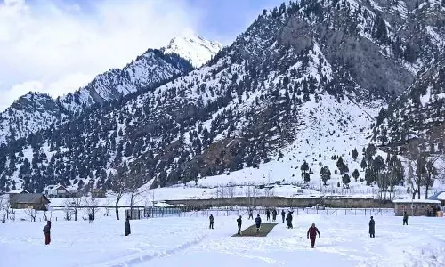 How to catch the worlds attention with snow cricket if you are a remote Kashmir village