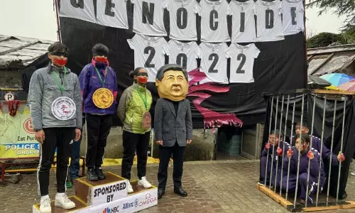 Tibetans protest McLeodganj