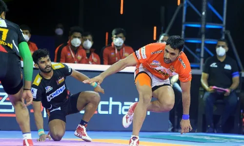 Pro Kabaddi: Gujarat Giants go past Bengaluru Bulls in a thriller