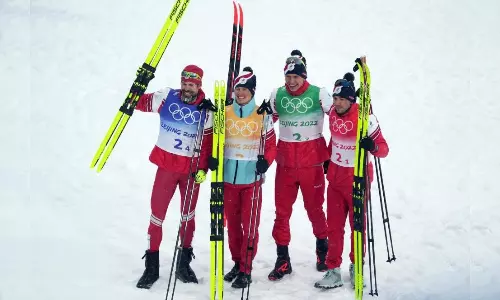 Russia Croos Country Skiing Relay Team