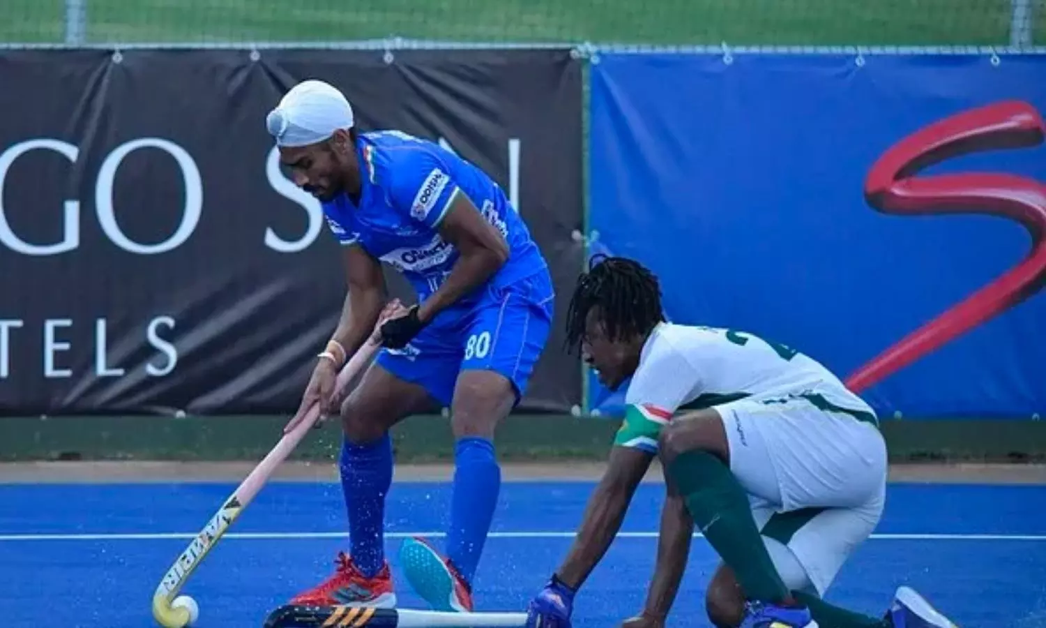 Jugraj Singh during Indias match against South Africa (Source: Hockey India) Jugraj Singh during Indias match against South Africa (Source: Hockey India)
