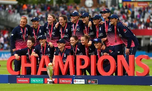 2017 World Cup winners England Cricket team (Source: ECB)