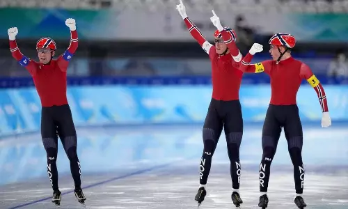 Norway team pursuit speedskating gold