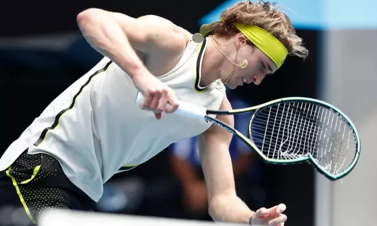 Alexander Zverev chair umpire racquet mexican open Alexander Zverev chair umpire racquet mexican open