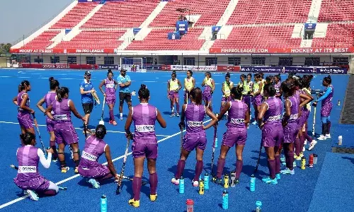 Indian womens hockey team training in Odisha (Source: Hockey India)