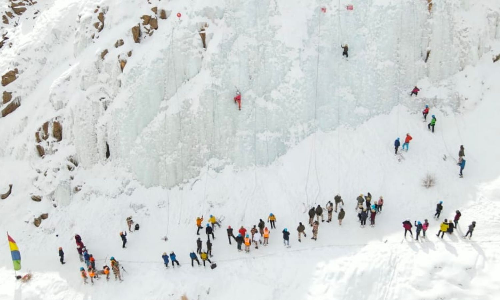 The inaugural edition of the Ladakh Ice Wall Race organised by the Indo-Tibetan Border Police
