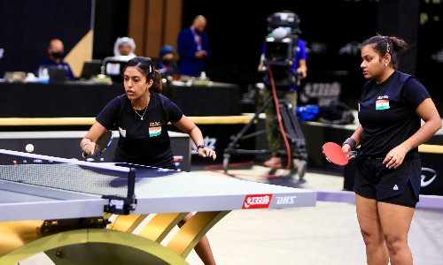 Ayhika Mukherjee Sutirtha Mukherjee WTT Contender Oman Muscat