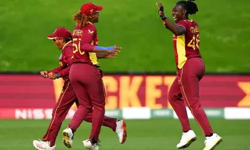 West Indies players celebrating a wicket against England (Source: ICC)